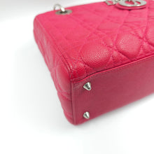 Load image into Gallery viewer, Christian Dior caviar leather medium cannage LadyDior bag (2015) TWS