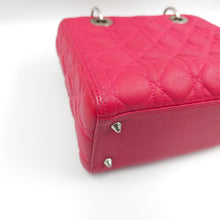 Load image into Gallery viewer, Christian Dior caviar leather medium cannage LadyDior bag (2015) TWS