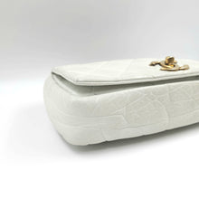Load image into Gallery viewer, Chanel white quilted leather pondicherry flap bag TWS