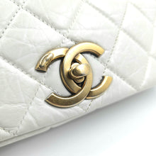 Load image into Gallery viewer, Chanel white quilted leather pondicherry flap bag TWS