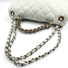Load image into Gallery viewer, Chanel white quilted leather pondicherry flap bag TWS