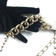 Load image into Gallery viewer, Chanel white quilted leather pondicherry flap bag TWS