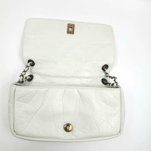 Load image into Gallery viewer, Chanel white quilted leather pondicherry flap bag TWS