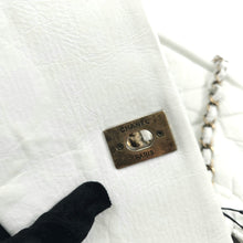 Load image into Gallery viewer, Chanel white quilted leather pondicherry flap bag TWS