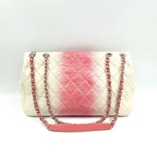 Load image into Gallery viewer, Chanel Caviar Ombre white rose quilted chain Classic Flap Bag