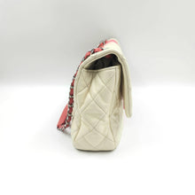 Load image into Gallery viewer, Chanel Caviar Ombre white rose quilted chain Classic Flap Bag