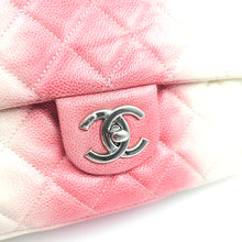 Load image into Gallery viewer, Chanel Caviar Ombre white rose quilted chain Classic Flap Bag