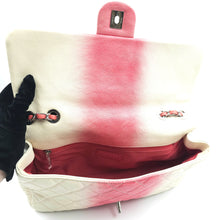 Load image into Gallery viewer, Chanel Caviar Ombre white rose quilted chain Classic Flap Bag