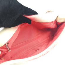 Load image into Gallery viewer, Chanel Caviar Ombre white rose quilted chain Classic Flap Bag