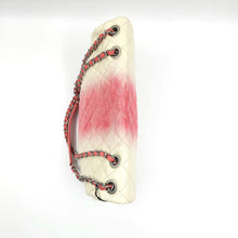 Load image into Gallery viewer, Chanel Caviar Ombre white rose quilted chain Classic Flap Bag