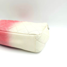 Load image into Gallery viewer, Chanel Caviar Ombre white rose quilted chain Classic Flap Bag