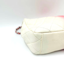 Load image into Gallery viewer, Chanel Caviar Ombre white rose quilted chain Classic Flap Bag