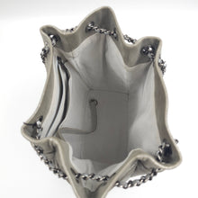 Load image into Gallery viewer, Chanel metallic calfskin chevron urban spirit bucket bag