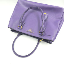 Load image into Gallery viewer, Prada Purple Saffiano Lux Leather Galleria tote TWS