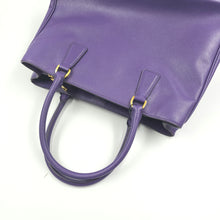 Load image into Gallery viewer, Prada Purple Saffiano Lux Leather Galleria tote TWS