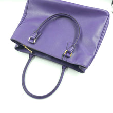 Load image into Gallery viewer, Prada Purple Saffiano Lux Leather Galleria tote TWS