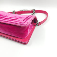 Load image into Gallery viewer, Chanel Pink Velvet Small LeBoy Bag TWS