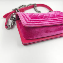 Load image into Gallery viewer, Chanel Pink Velvet Small LeBoy Bag TWS