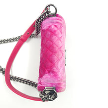 Load image into Gallery viewer, Chanel Pink Velvet Small LeBoy Bag TWS
