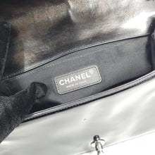Load image into Gallery viewer, Chanel Black Quilted Patent Leather Medium Boy Flap Bag TWS