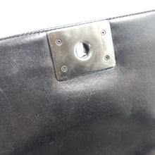 Load image into Gallery viewer, Chanel Black Quilted Patent Leather Medium Boy Flap Bag TWS