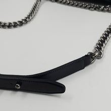 Load image into Gallery viewer, Chanel Black Quilted Patent Leather Medium Boy Flap Bag TWS