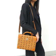 Load image into Gallery viewer, MCM soft Berlin Visetos Box Crossbody bag TWS
