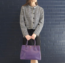 Load image into Gallery viewer, Prada Purple Saffiano Lux Leather Galleria tote TWS