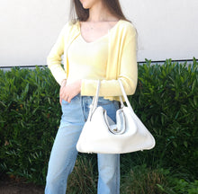 Load image into Gallery viewer, Hermes Clemence White Lindy 34 TWS