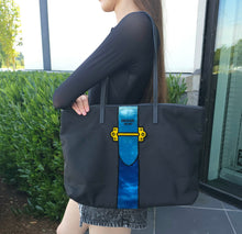 Load image into Gallery viewer, Prada Fabric Velvet Tote Bag