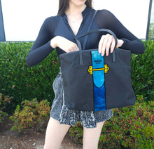 Load image into Gallery viewer, Prada Fabric Velvet Tote Bag