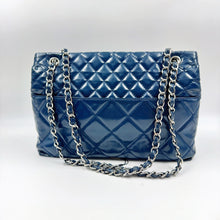 Load image into Gallery viewer, Chanel Quilted In the Business navy blue patent leather Flap bag TWS