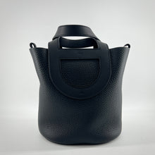 Load image into Gallery viewer, Hermes Black Clemence In-The-Loop 18 TWS
