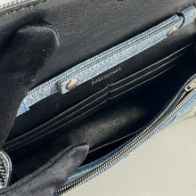 Load image into Gallery viewer, Balenciaga Denim Hourglass Wallet On Chain
