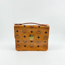 Load image into Gallery viewer, MCM Brown Visetos Leather Chain Crossbody