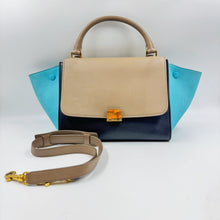 Load image into Gallery viewer, Celine Medium Multicolor Leather Trapeze Shoulder Bag TWS