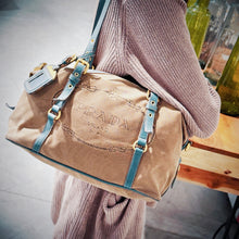 Load image into Gallery viewer, Prada Logo Jacquard Bauletto Bag TWS