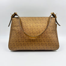 Load image into Gallery viewer, Fendi Gold Zucchino Canvas Mamma Forever Shoulder Bag TWS