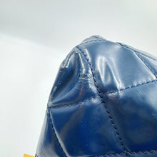 Load image into Gallery viewer, Chanel Quilted In the Business navy blue patent leather Flap bag TWS