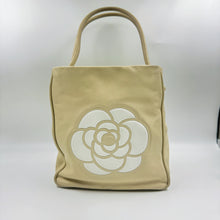 Load image into Gallery viewer, Chanel Lambskin Logo Camellia Tote Bag TWS