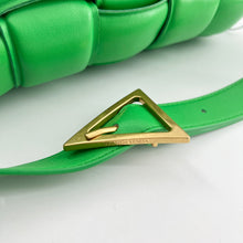 Load image into Gallery viewer, Bottega Veneta Small Padded Cassette Parakeet Green Leather Bag