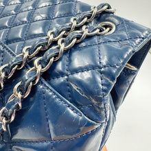 Load image into Gallery viewer, Chanel Quilted In the Business navy blue patent leather Flap bag TWS