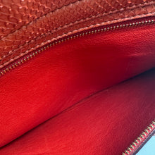 Load image into Gallery viewer, Celine Medium SnakeSkin Orange Trapeze Shoulder Bag TWS