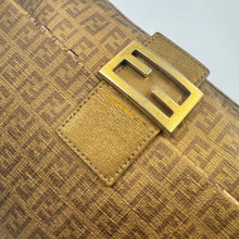 Load image into Gallery viewer, Fendi Gold Zucchino Canvas Mamma Forever Shoulder Bag TWS