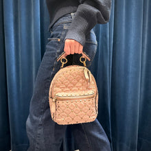 Load image into Gallery viewer, VALENTINO GARAVANI Nappa Quilted Mini Rockstud Spike Backpack Poudre