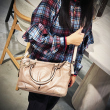 Load image into Gallery viewer, Gucci Metallic Pink Micro Guccissima Leather Medium Sukey Tote TWS