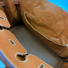 Load image into Gallery viewer, Hermes Brikin 35 Brown Epsom Olivia Canvas Gold Year2016