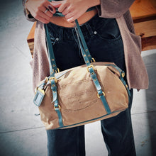 Load image into Gallery viewer, Prada Logo Jacquard Bauletto Bag TWS