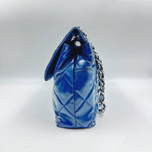 Load image into Gallery viewer, Chanel Quilted In the Business navy blue patent leather Flap bag TWS