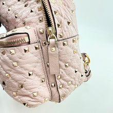 Load image into Gallery viewer, VALENTINO GARAVANI Nappa Quilted Mini Rockstud Spike Backpack Poudre
